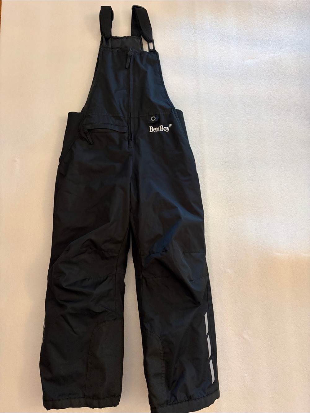 Kids' Black Snow Overalls Bib